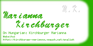 marianna kirchburger business card